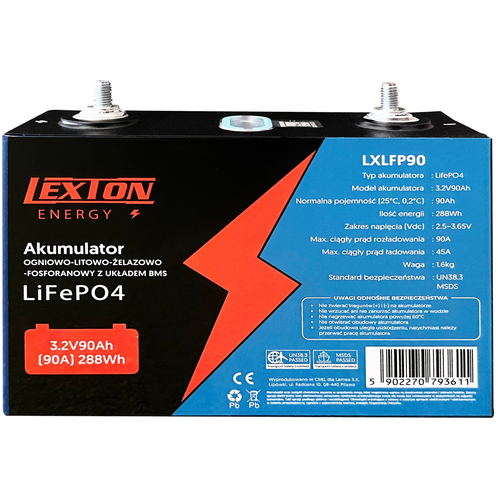 Akumulátor 12V 90AH LiFePO4 Pro Off-grid Lodě Kampera 4 Spojovací Články