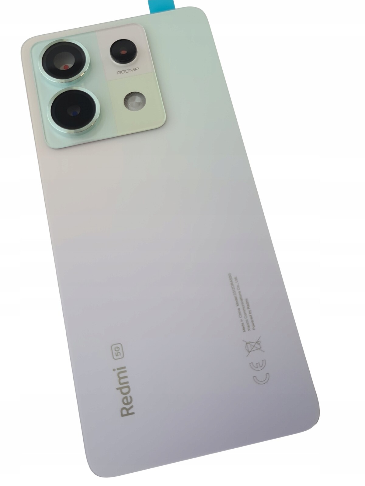 Org Klapka Originální zadní zadní kryt pro Xiaomi Redmi Note 13 Pro 5G, fialová