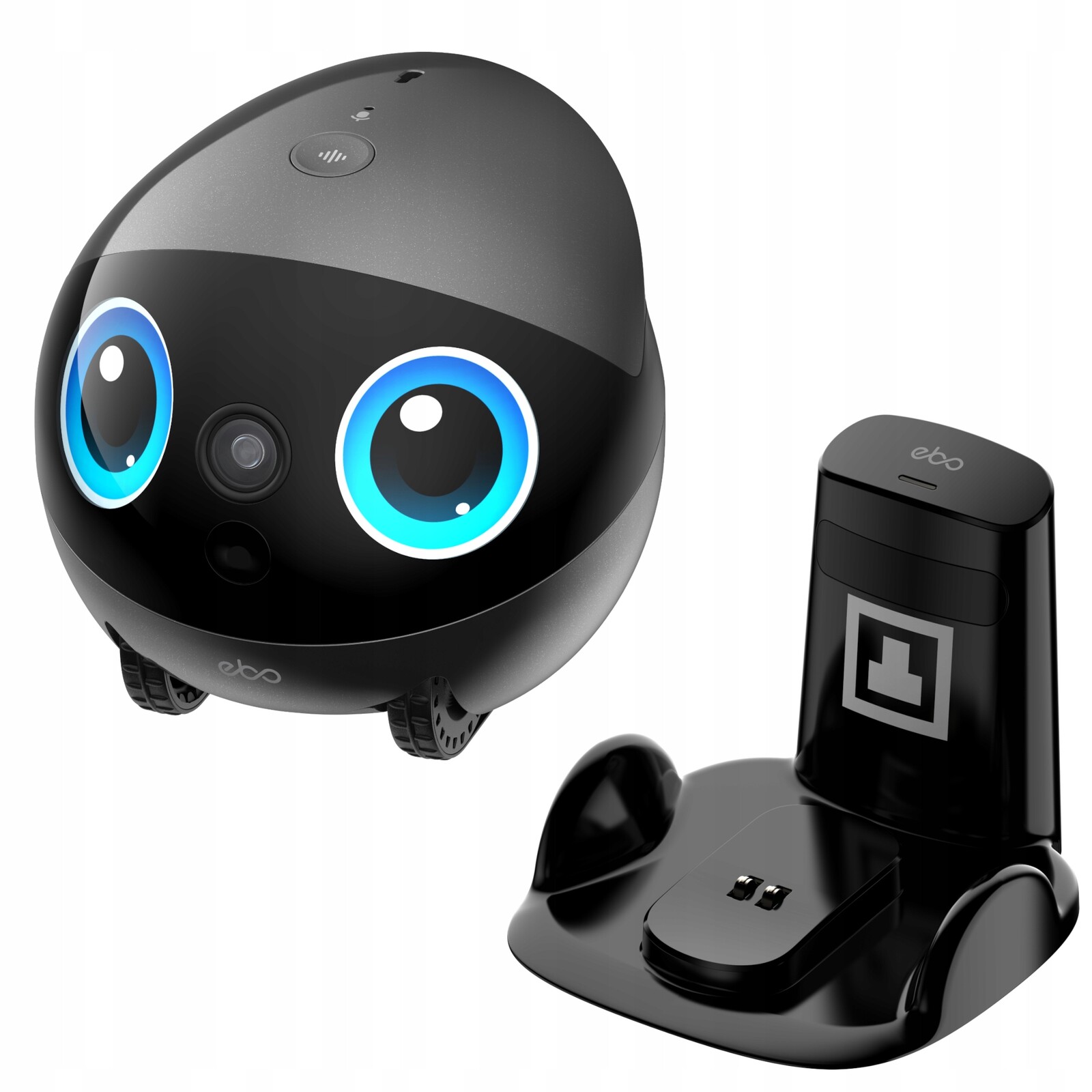 EnaBot Ebo Air 2 Plus domácí mobilní monitorovací robot s kamerou Ai šedý