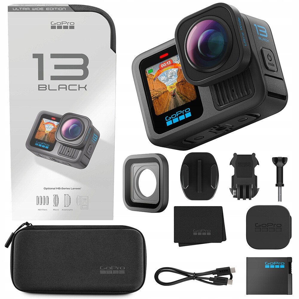 Sportovní kamera GoPro Hero 13 Black Ultra Wide 177° Pov 5.3K Stabilizace