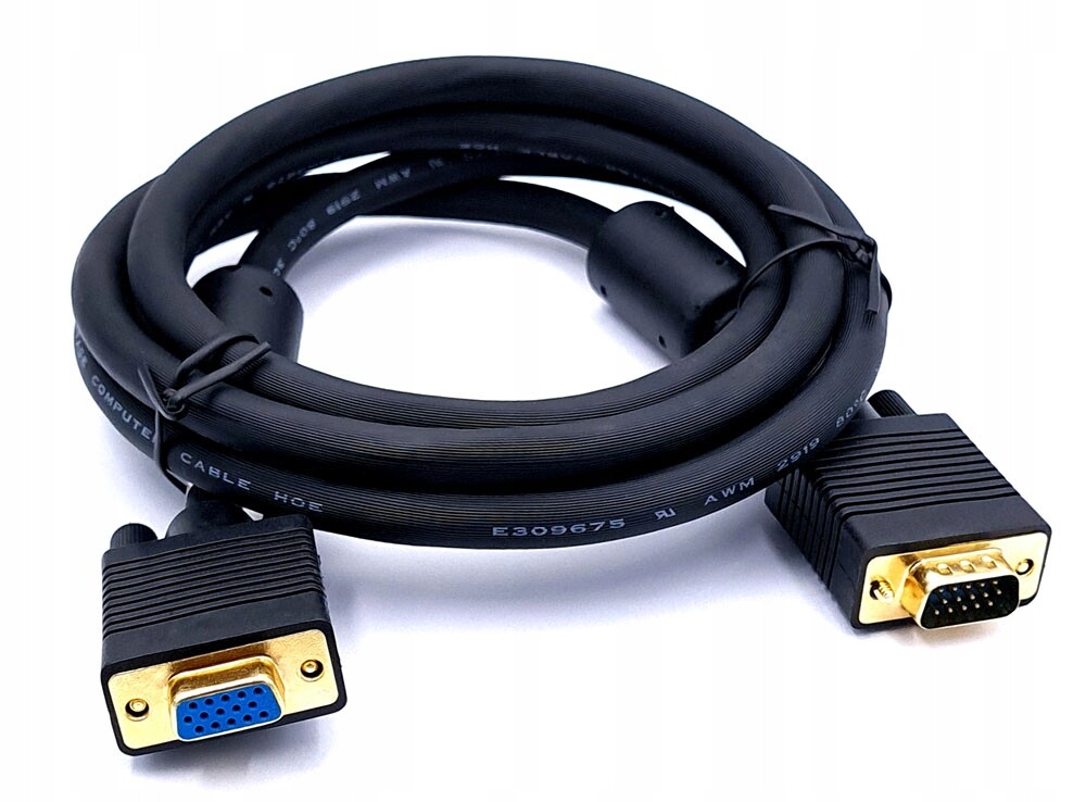 kabel D-sub Svga Prodlužovací kabel k monitoru Vga konektor Vga zásuvka Hq 20 m