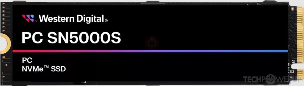 Ssd disk Western Digital SN5000S 512GB PCle Gen 4x4 NVMe M.2 2280