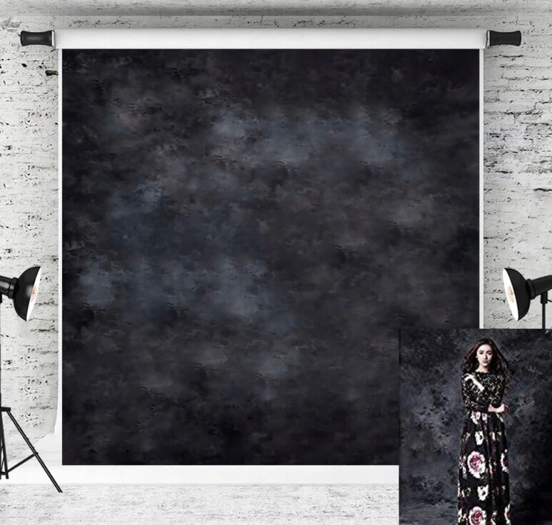 KateHome Photostudios 3x3 m pozadí pro fotografické studio 4305T černá (B2136)