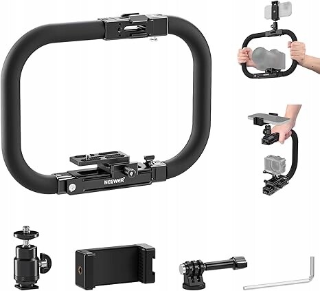 Držák pro kameru Zrcadlovky pro telefon Sportovní kamera Stabilizátor Neewer