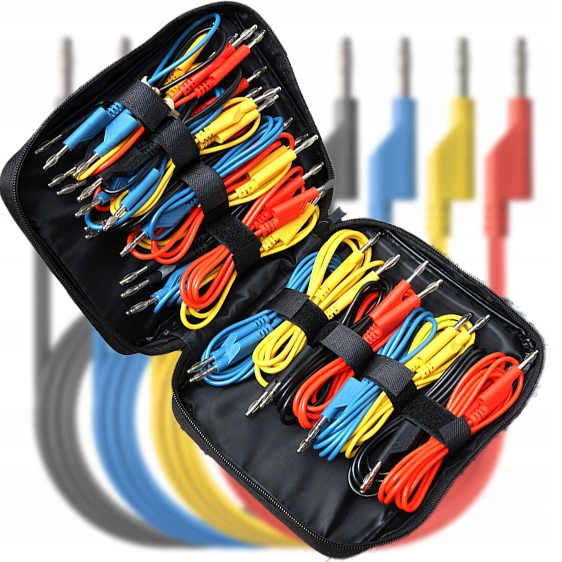 Sada 24 měřících kabelů PeakTech, konektor 4 mm, délka 200 cm, pro měřidlo