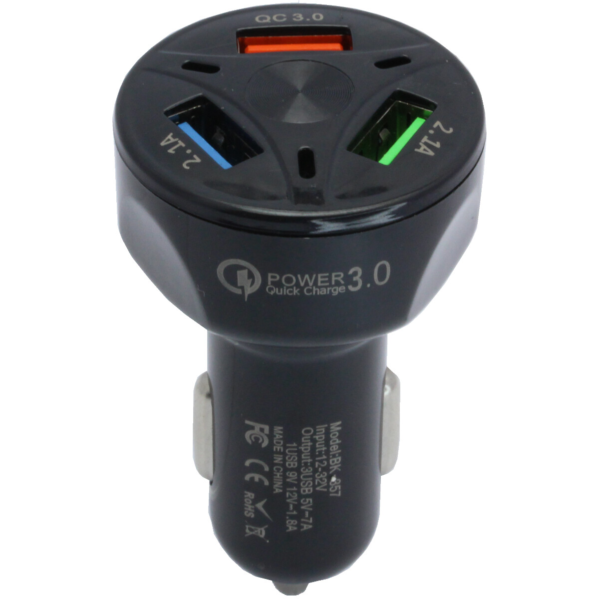 Nabíječka Do Auta Zapalovač 2x2.1A 1x3.0A Qc