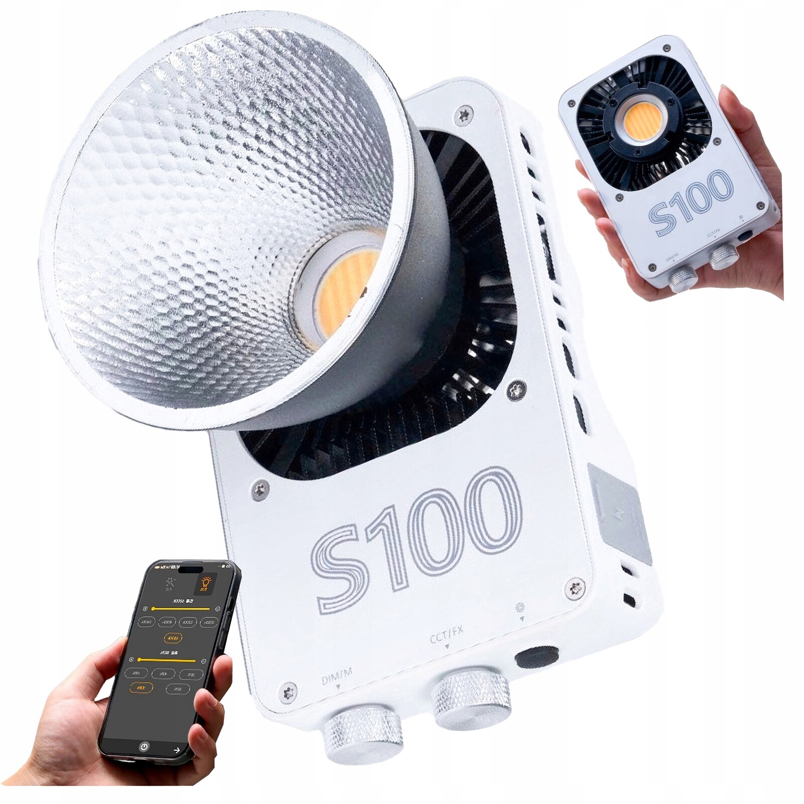 Led Studiová Lampa 100 W S Nepřetržitým Osvětlením Pro Vlogování Fotografií Cri 96+