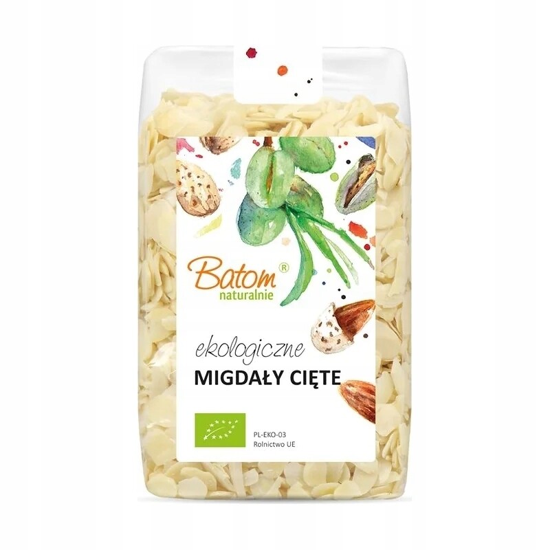 Mandle plátky řezané 1 kg Batom Bio