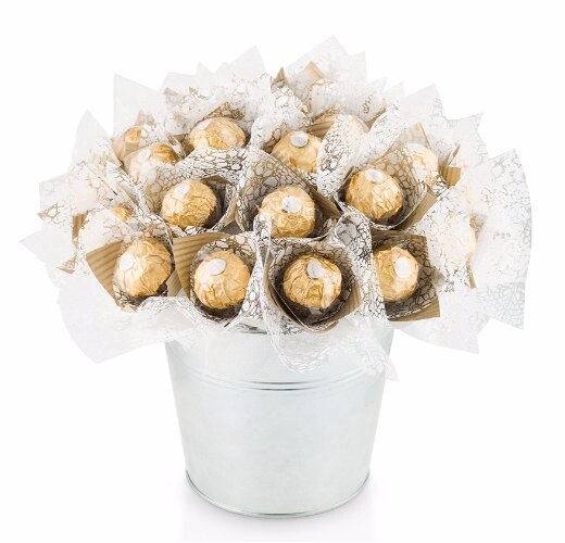 Velká Sladká Čokoládová Kytice Ferrero Rocher Dárek K Den Prarodičů