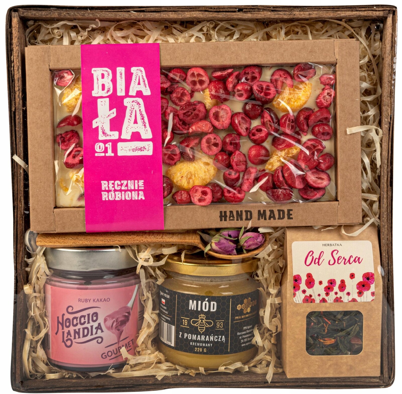 Dárkový Koš Sada Čaj Pastovaný Med Čokoláda K Narozeninám Svatba