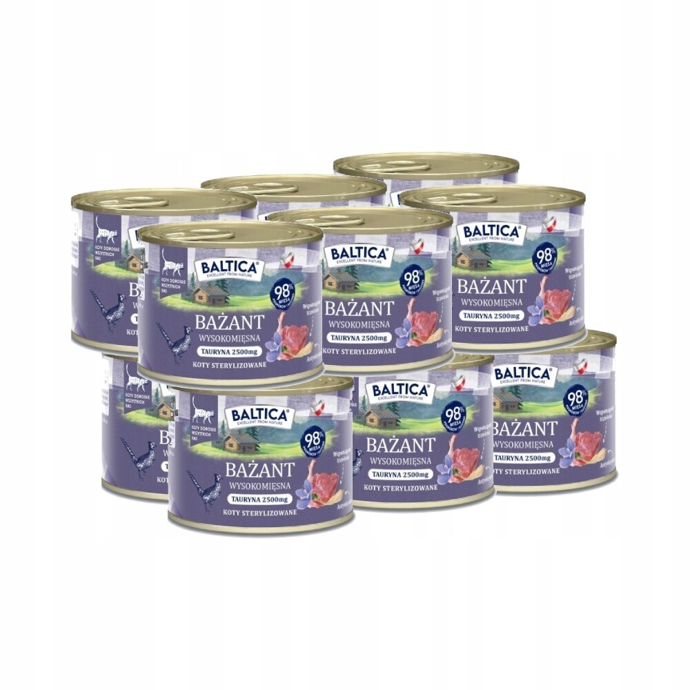 Baltica Chutě regionů Kočka Bažant 12x185g krmivo pro dospělé kočky