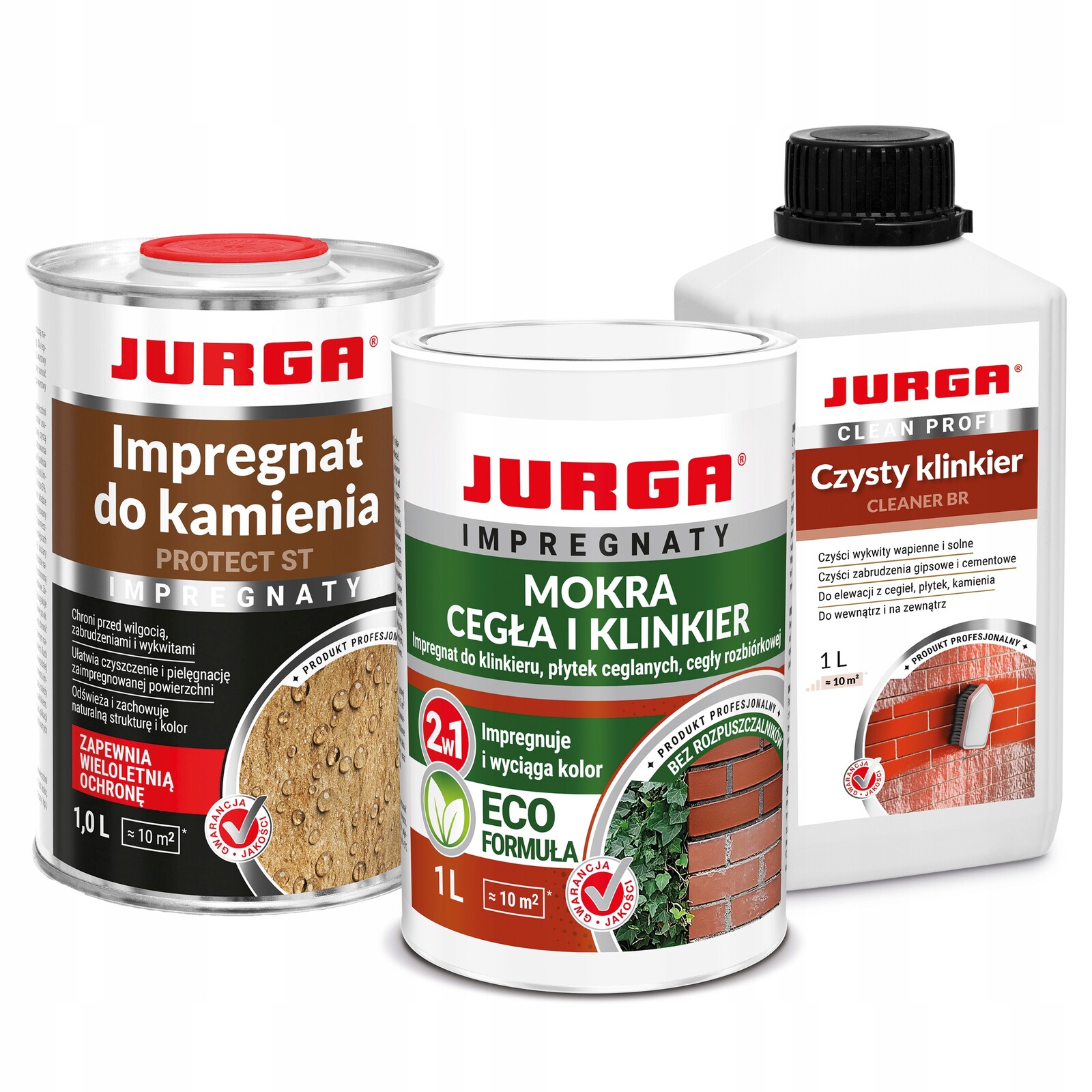 Sada pro čištění a impregnaci, efekt mokrého cihlového klinkeru