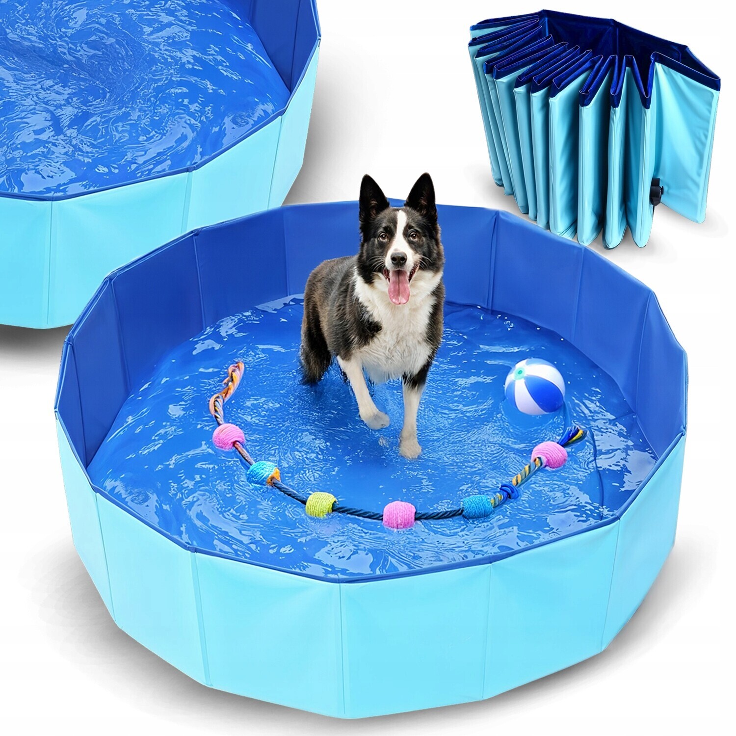 Bazén Pro Zvířata Pro Psa Skládací Zahradní Domácí 120x30 Kotec Do Koupele