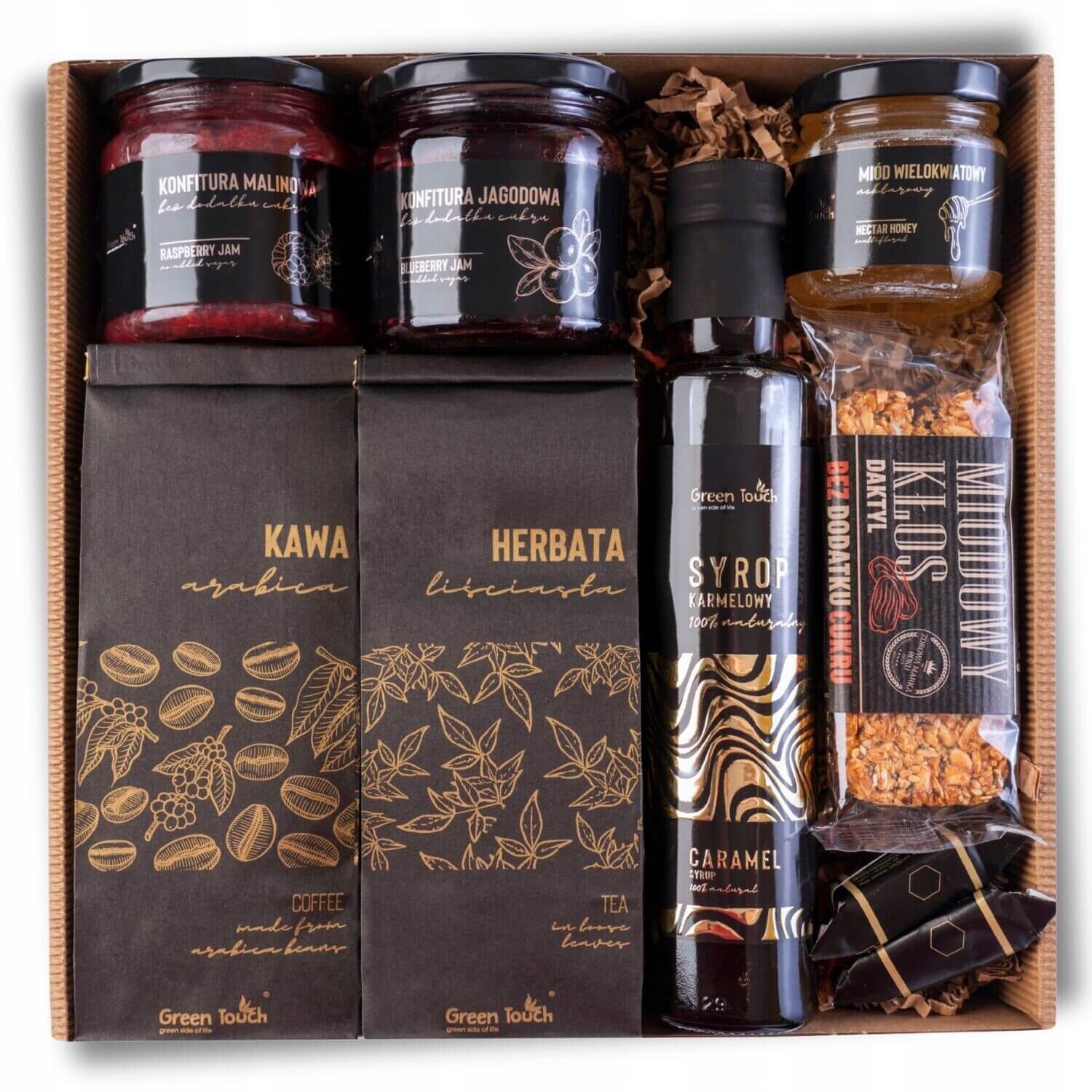 Set Čaj Dárek Koš Box Džemy Sirup Káva K Narozeninám Dárek