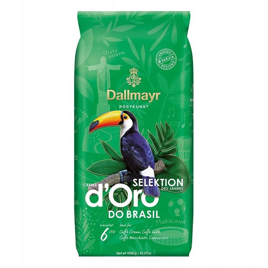 Káva zrnková Dallmayr Crema d’Oro Selection Brasil 100% arabica 1 kg