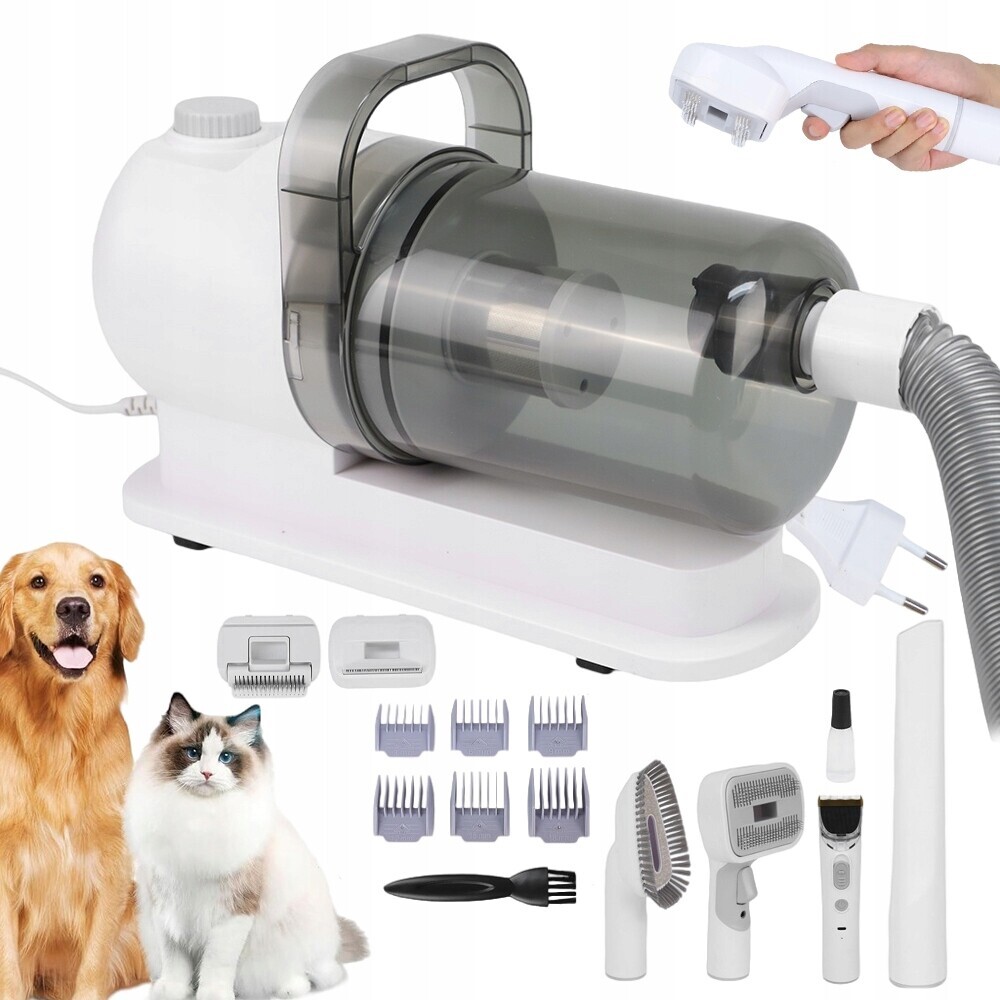 6v1 Vysavač pro česání a vtahování srsti pro psa kočku Velký Set
