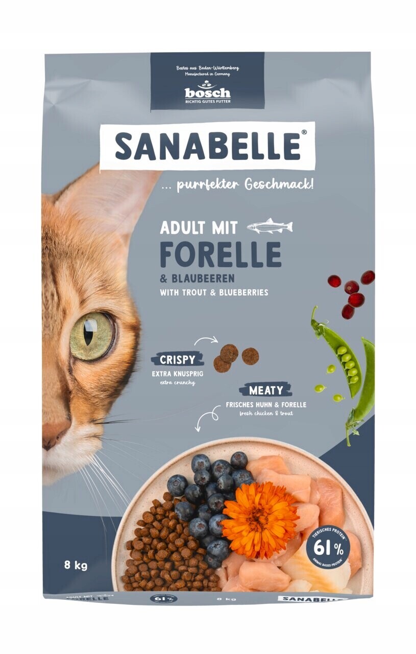 Bosch Sanabelle Adult pstruh krmivo pro kočky 8 kg