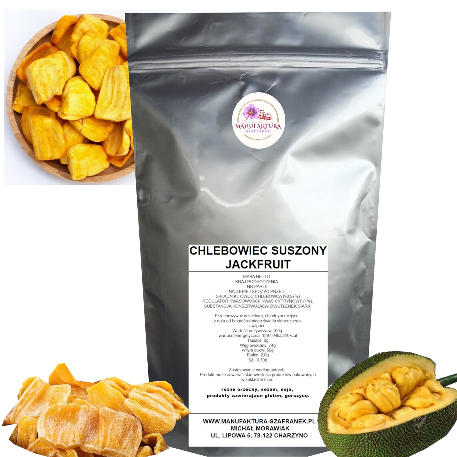 Jackfruit – sušené chlebovníkové ovoce Premium kvalita 1000 g 1 kg