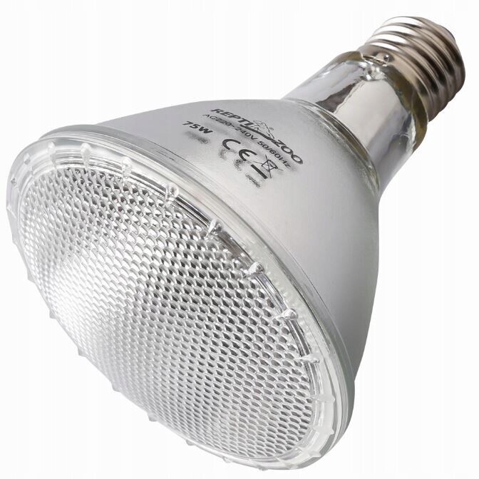 Halogenová Topná Lampa E27 100W Bodová S Uva Pro Plazy Syntéza D3
