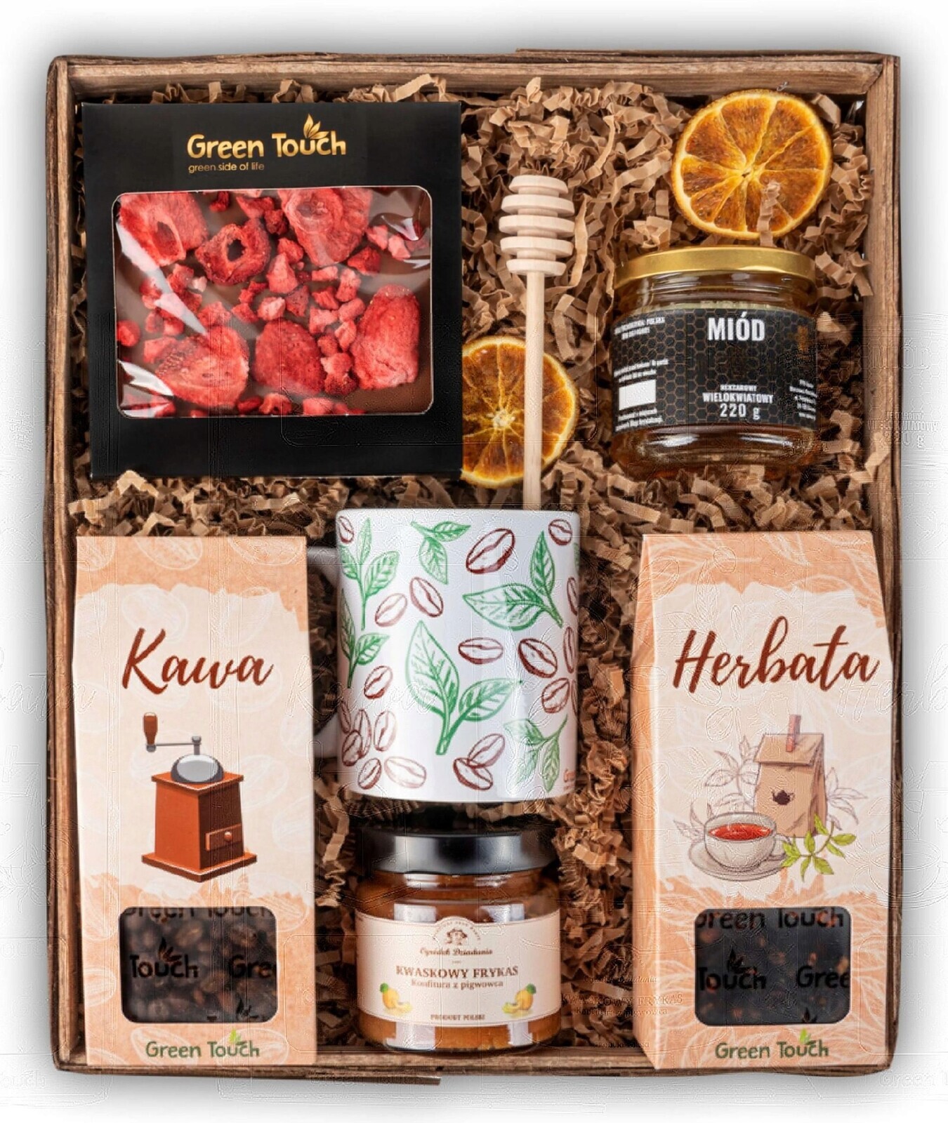 Velký Dárkový Koš Sada Čaj Káva Hrnek Čokoláda Med K Narozeninám