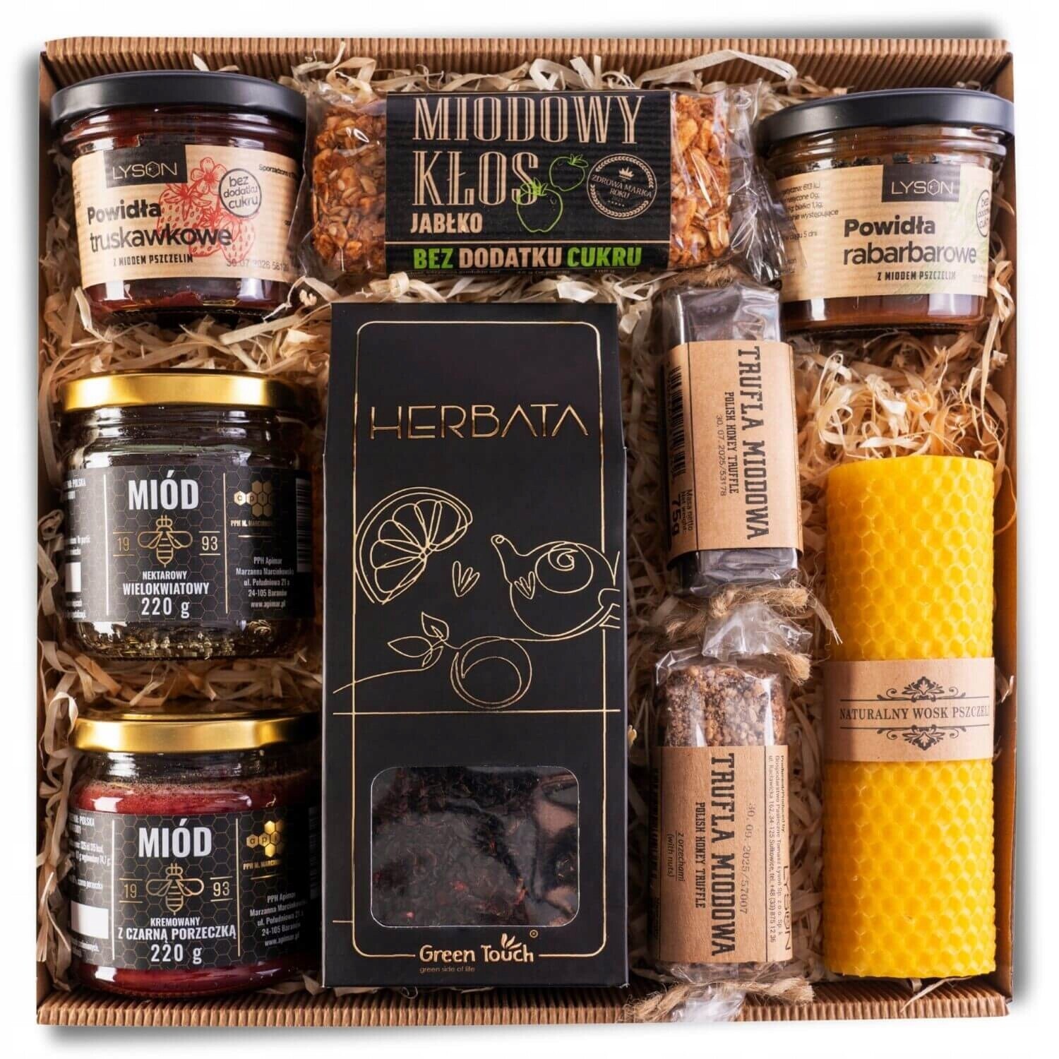 Dárkový Koš Sada Čaj Medová Povidla Lanýže Svíčka K Narozeninám Velká