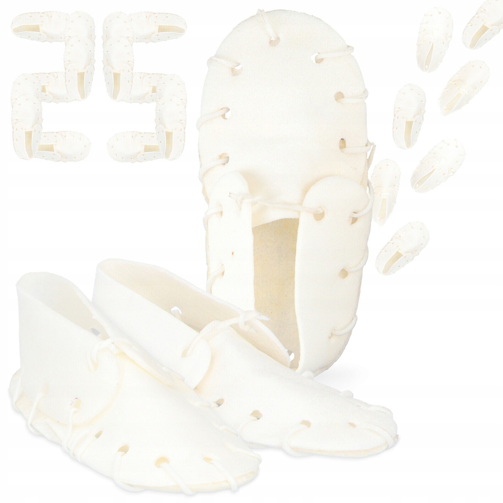 25 x Pochoutky Pro Psa Přírodní Kousátko 12 cm Žvýkací pamlsky Hovězí kůže Xq