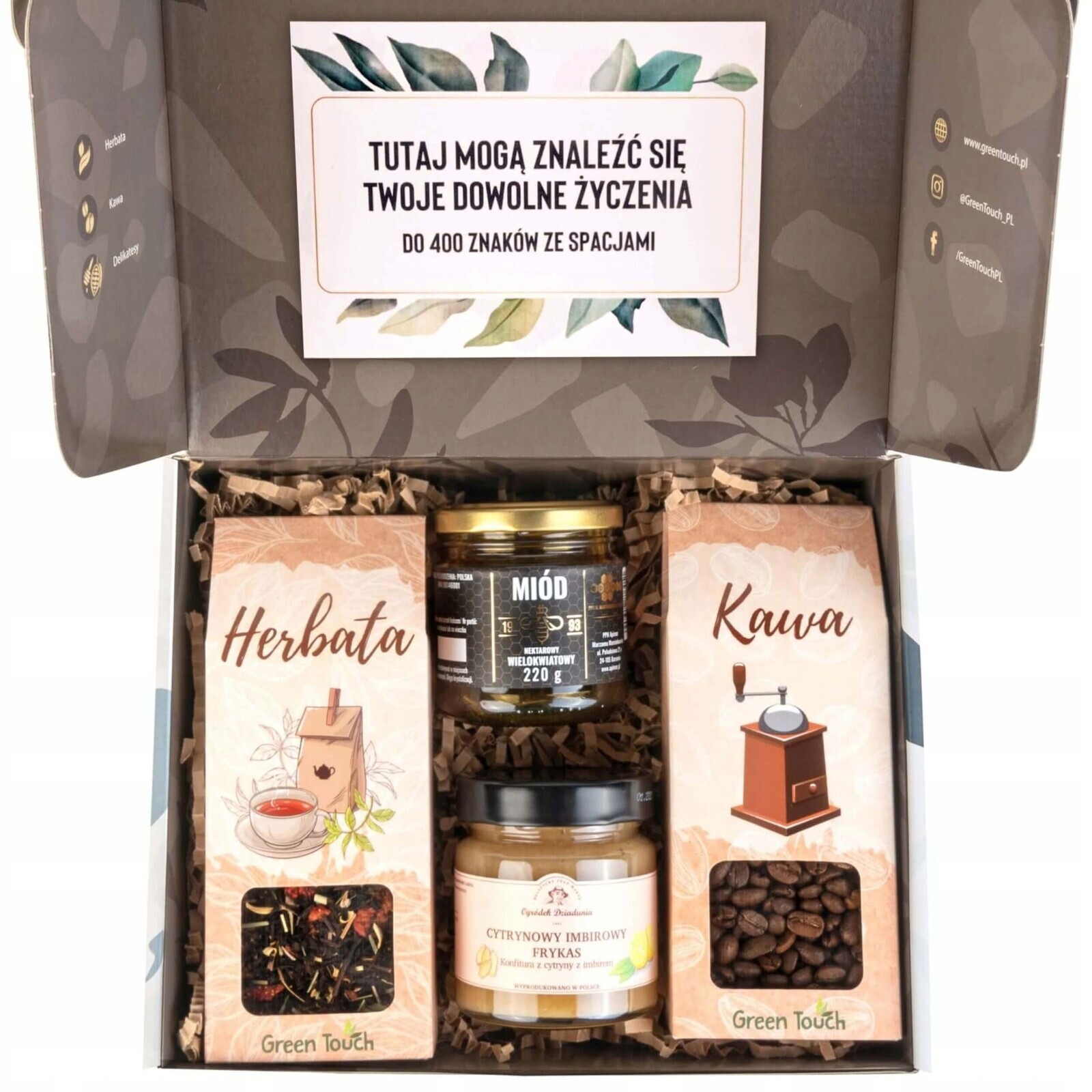 Krabička Sada Čaj Káva Pomeranče Med K Narozeninám Výročí