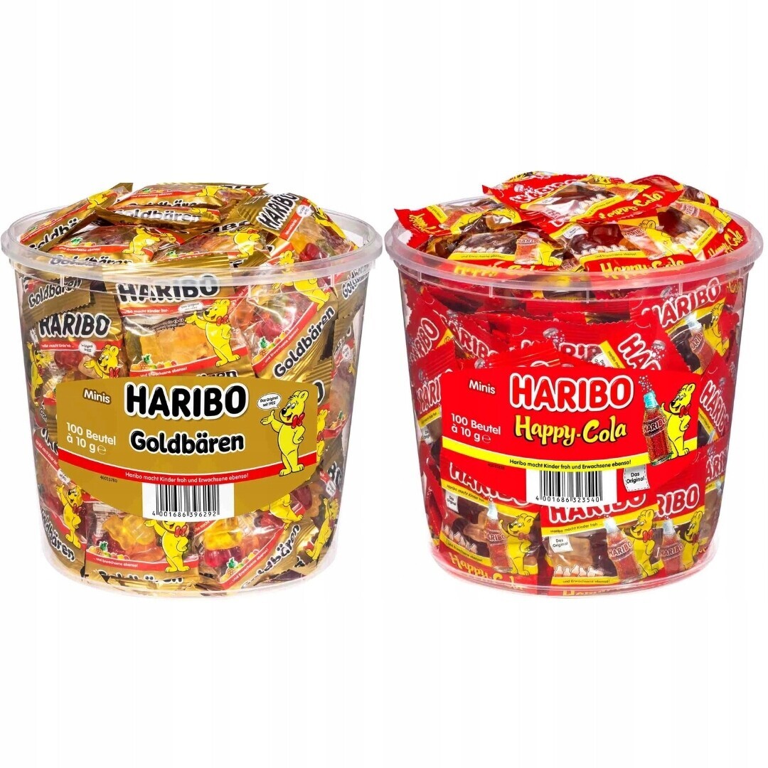 Želé Bonbony Goldbaren Happy Cola mini 200ksx10g 2kg Haribo