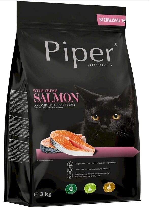 Krmivo suché pro kočky Dolina Noteci Piper losos 3 kg