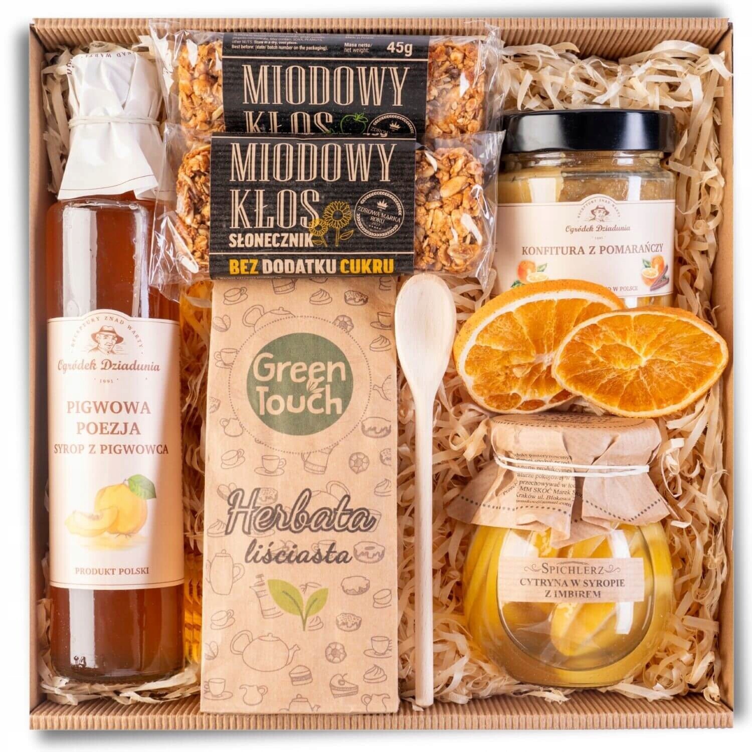 Dárkový Koš Set Čaj Přírodní Citronový Sirup Zdravý K Narozeninám