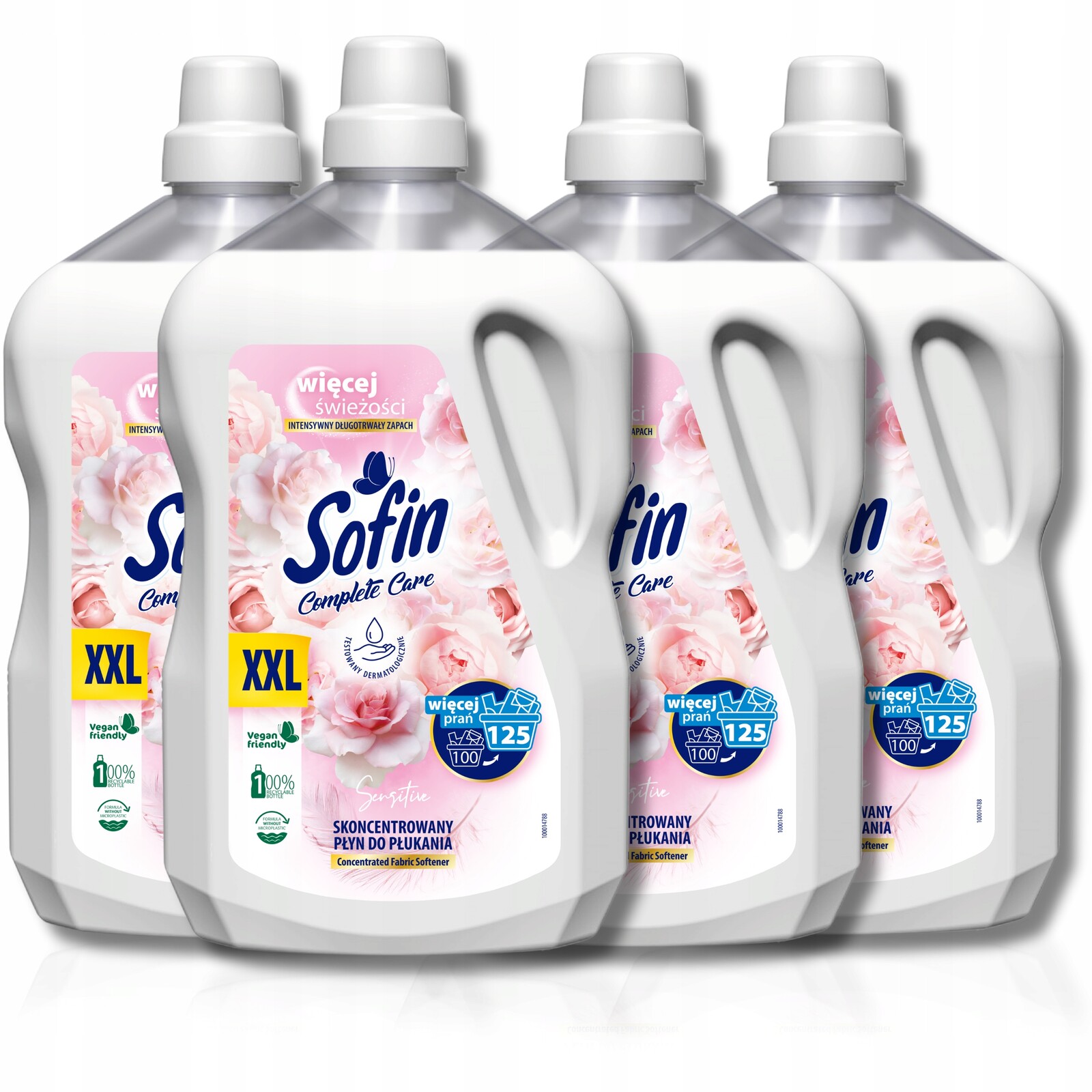Sofin tekutá aviváž Sensitive pro citlivou pokožku 2,5l x4 400praní
