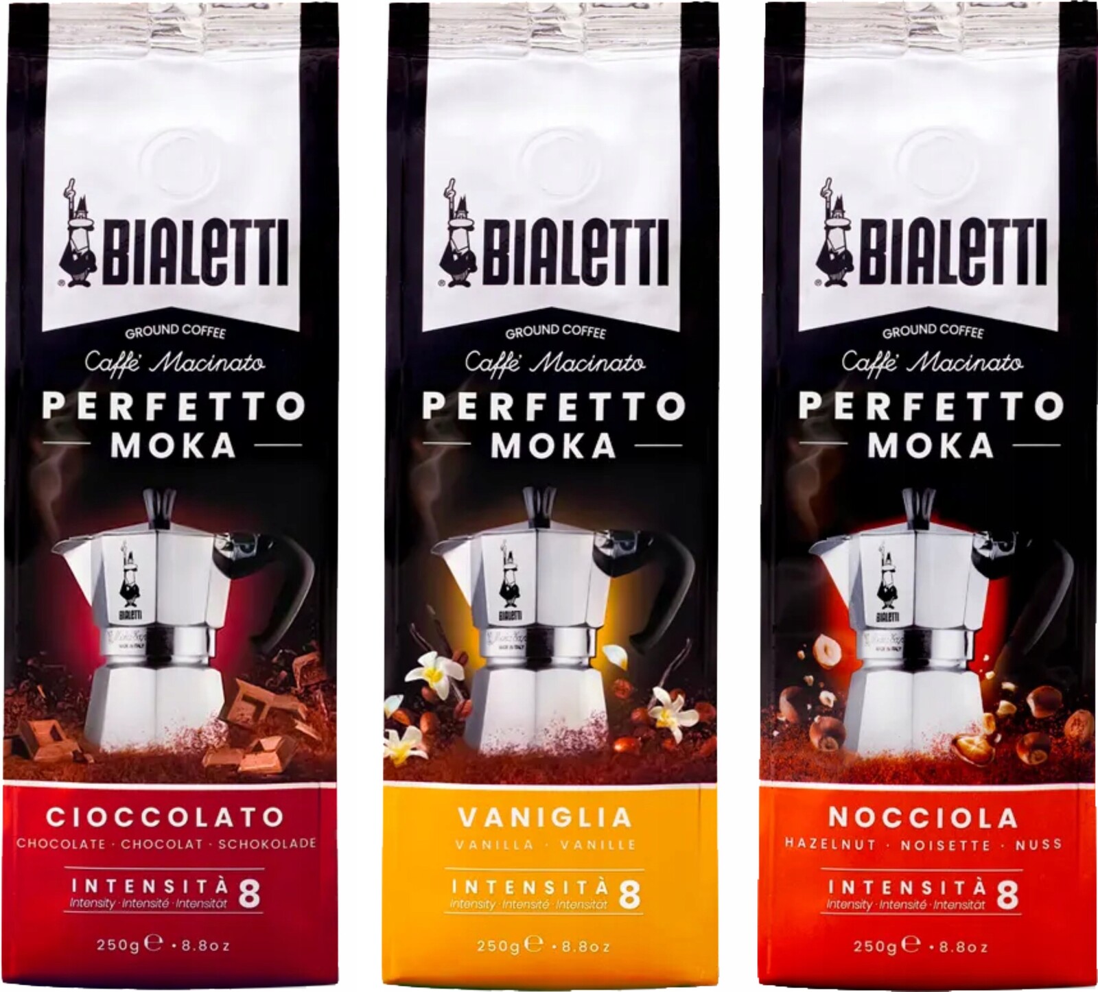 Mletá káva Bialetti Chutový set 3 x 250 g