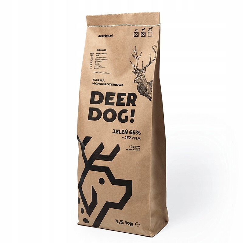 DeerDog Jelen Ostružina krmivo 1,5 kg Pro malého a středního psa