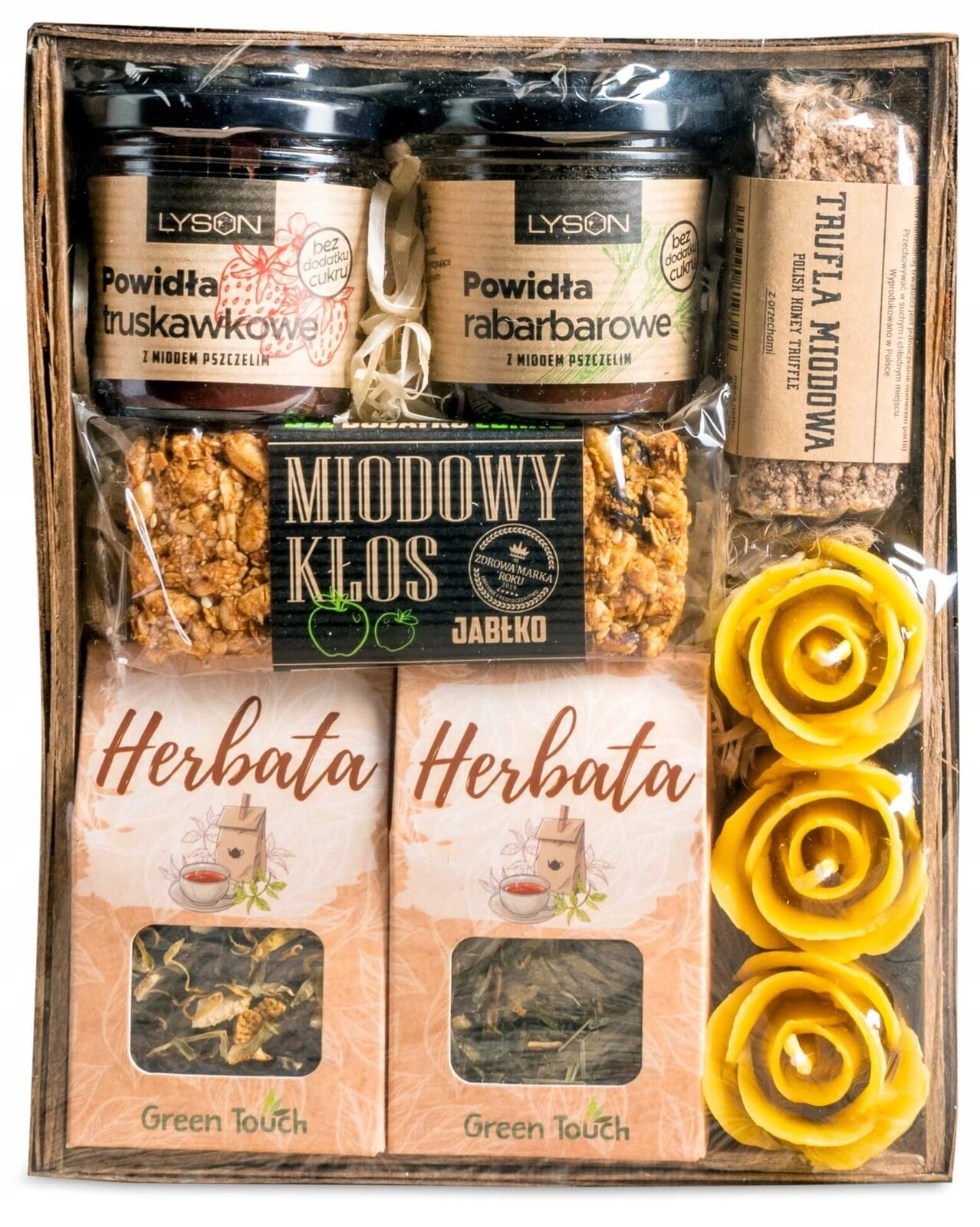 Sada Čajů Dárek V Košíku Svíčky Lanýžová Povidla K Narozeninám Výročí