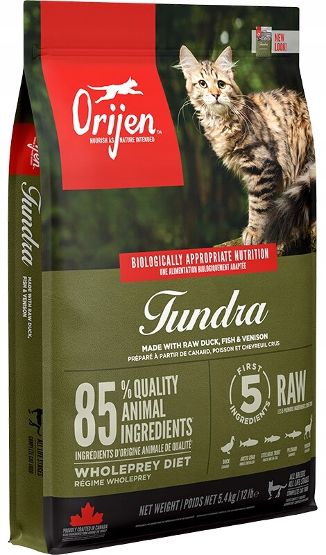 Orijen Tundra Cat 5,4 kg Suché Krmivo Pro Kočky Se Zvěřinou