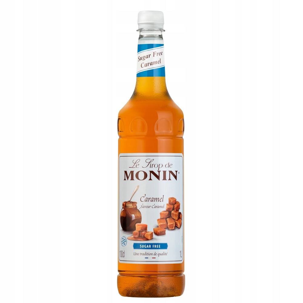 Monin Barmanský sirup Karamel bez cukru 1 litr Pet