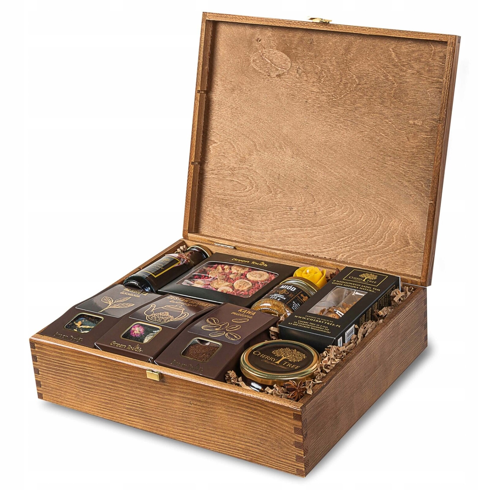 Dárková Krabička Sada Čaj Kvetoucí Deluxe Sladkosti Narozeniny Svatba