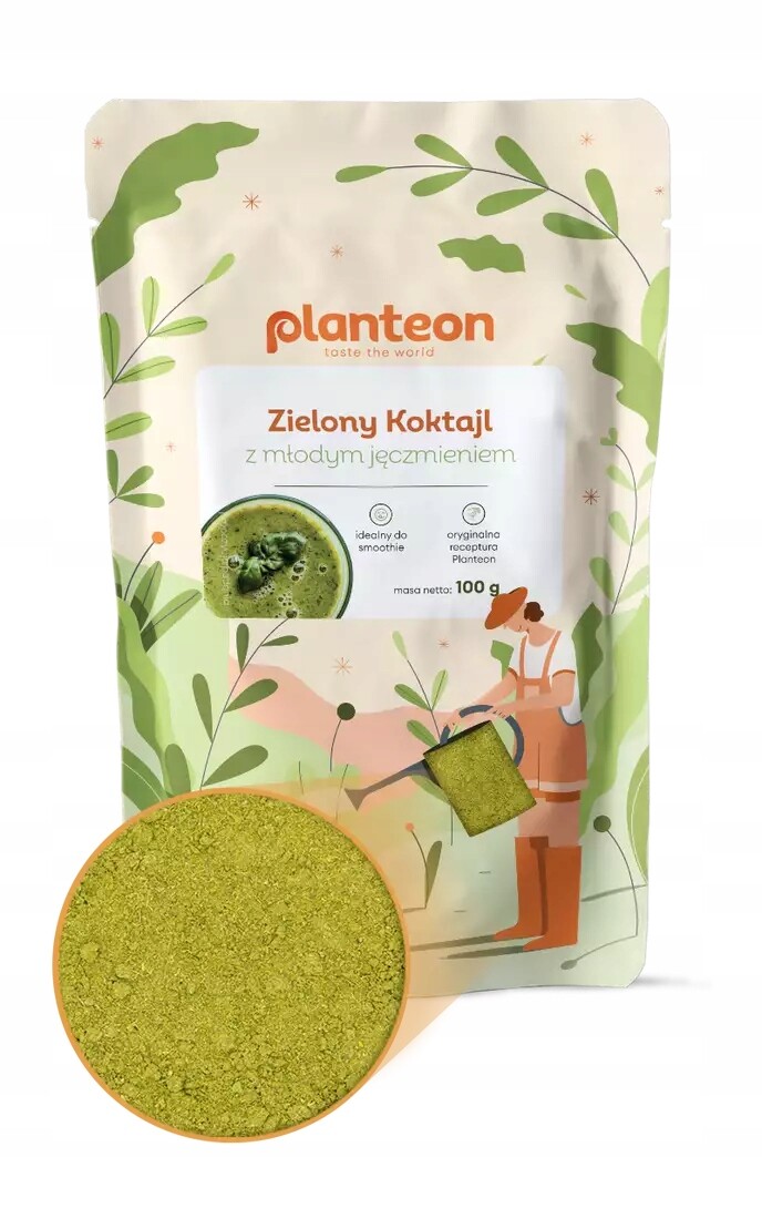 Zelený koktejl s mladým ječmenem 5 kg v prášku a přísadou do smoothie