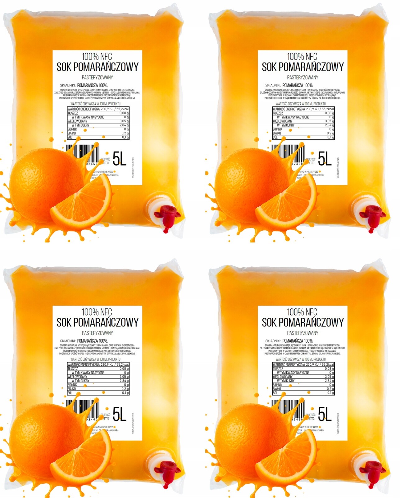 Pomerančový Džus 100% Lisovaný Nfc 5 L Pure Press