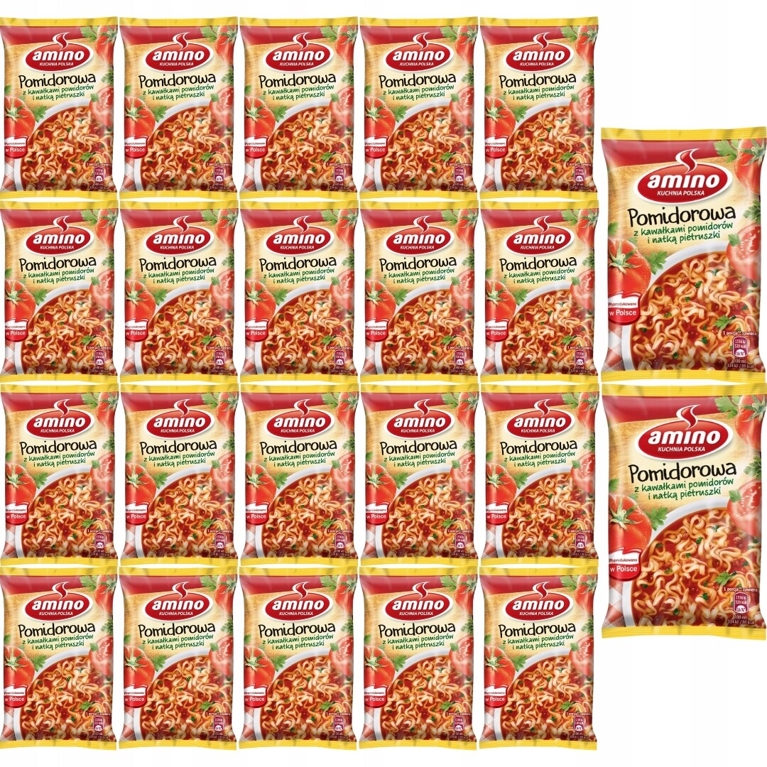 Amino Rajská polévka s kousky rajčat a petrželkou x 22 ks