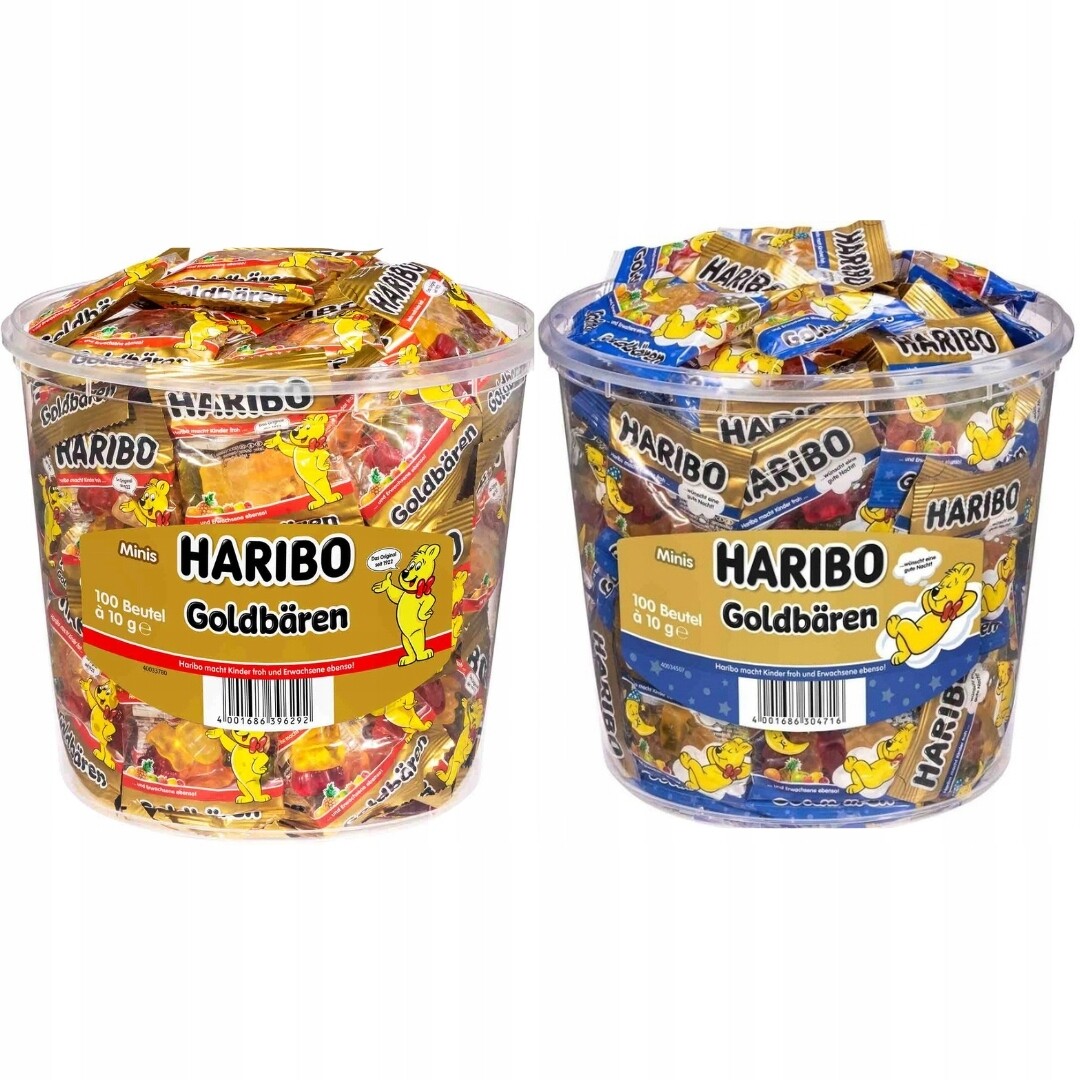 Želé Bonbony Goldbaren & Gute-Nacht Goldbaren mini 200ksx10g 2kg Haribo