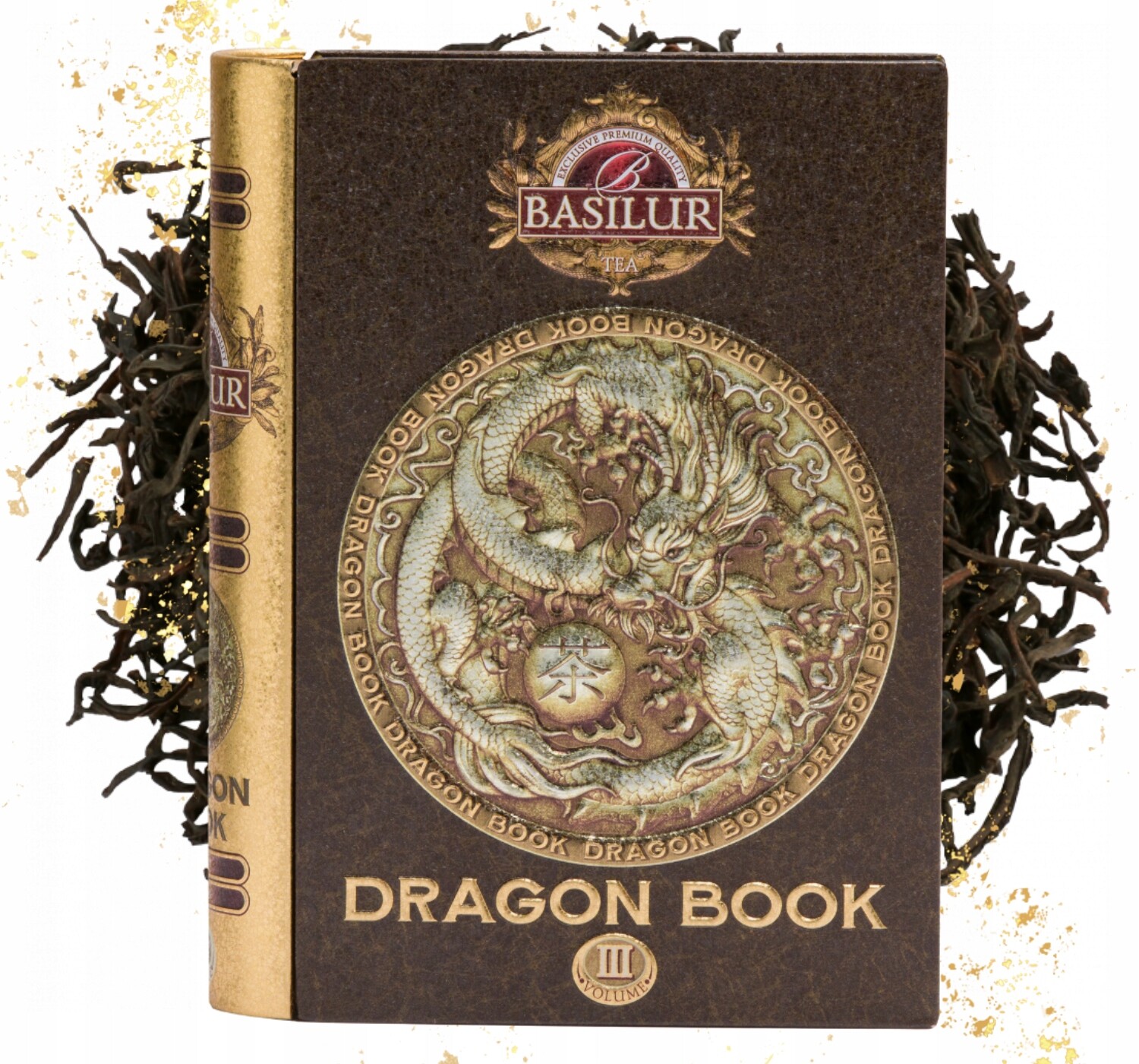 Basilur Dragon Tea Book Vol III čaj Cejlonský list Plechovka 100 g
