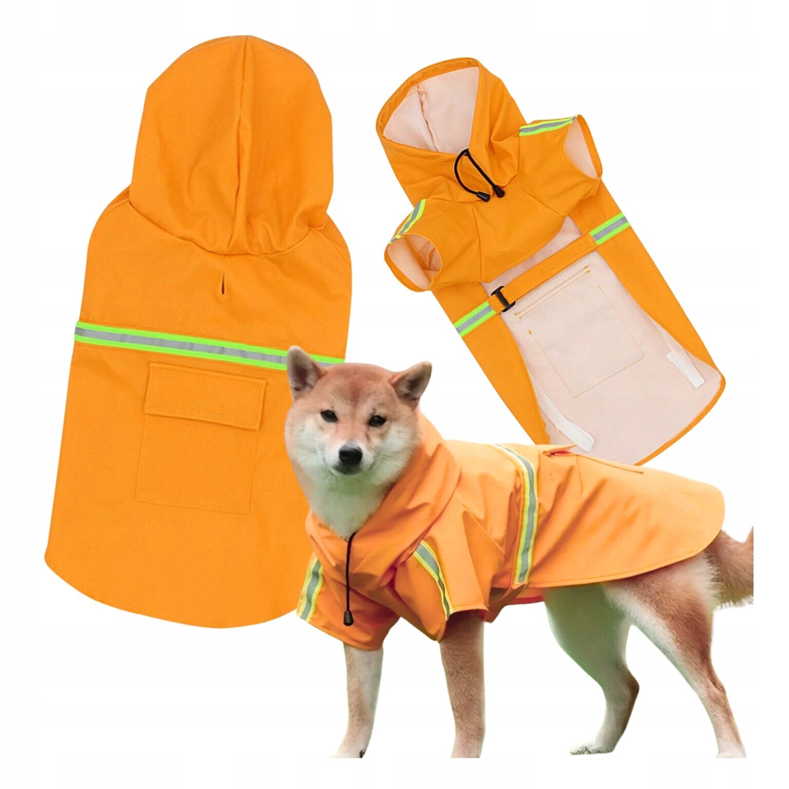 Nepromokavé oblečení pro velkého psa, nepromokavá bunda od deště, velikost XL