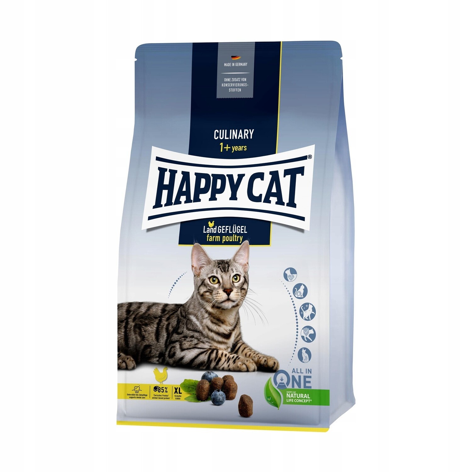 Happy Cat Culinary Drůbež suché krmivo pro dospělé kočky 4 kg