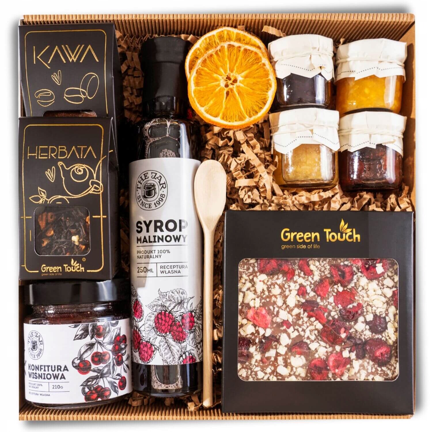 Dárkový Koš Set Čaj Káva Box Dárek Čokoláda Narozeninový Sirup