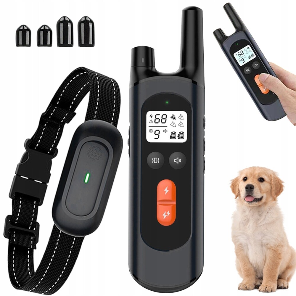 Elektrický Vibrační Obojek Pro Psa S Tichým Chodem, 3 Režimy, Černý
