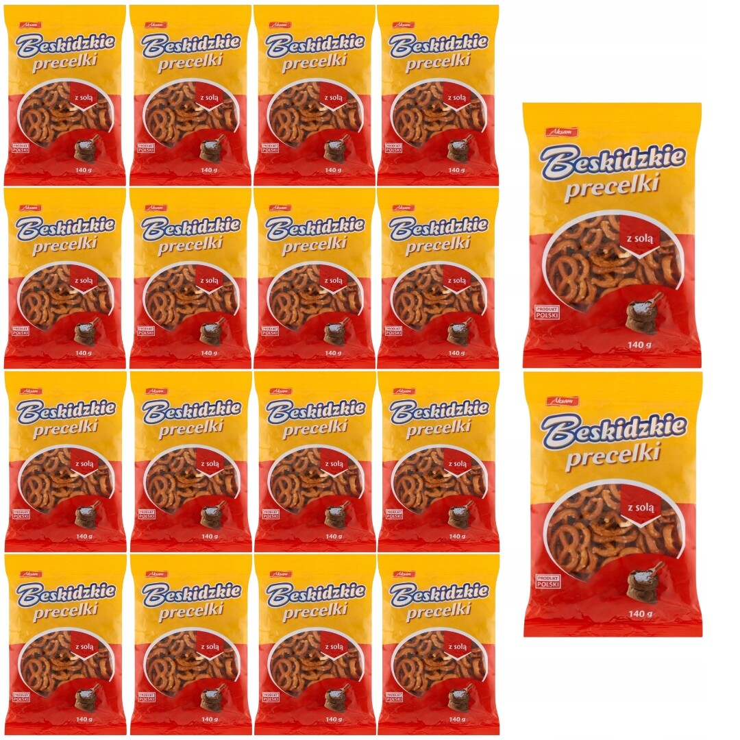 Beskydské preclíky se solí 140 g x 18 kusů