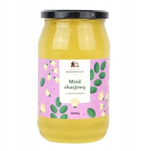Akátový med 1000 g Bartnik Mazowiecki