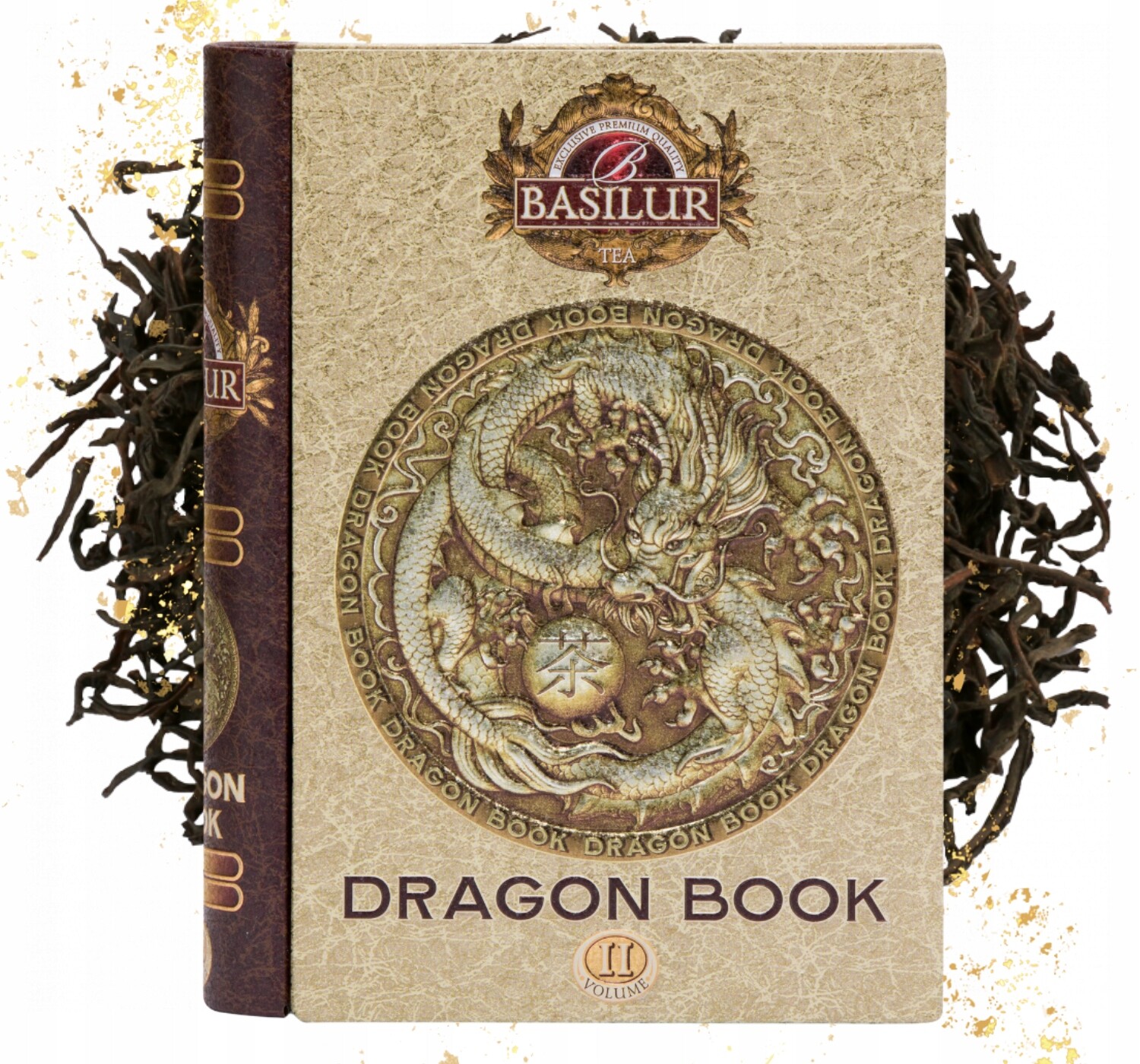 Basilur Dragon Tea Book Vol II čaj Cejlonský list Plechovka 100 g