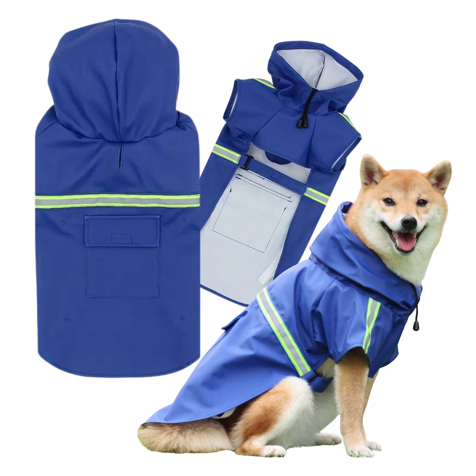 Nepromokavé oblečení pro velkého psa, nepromokavá bunda Proti Dešti 3XL